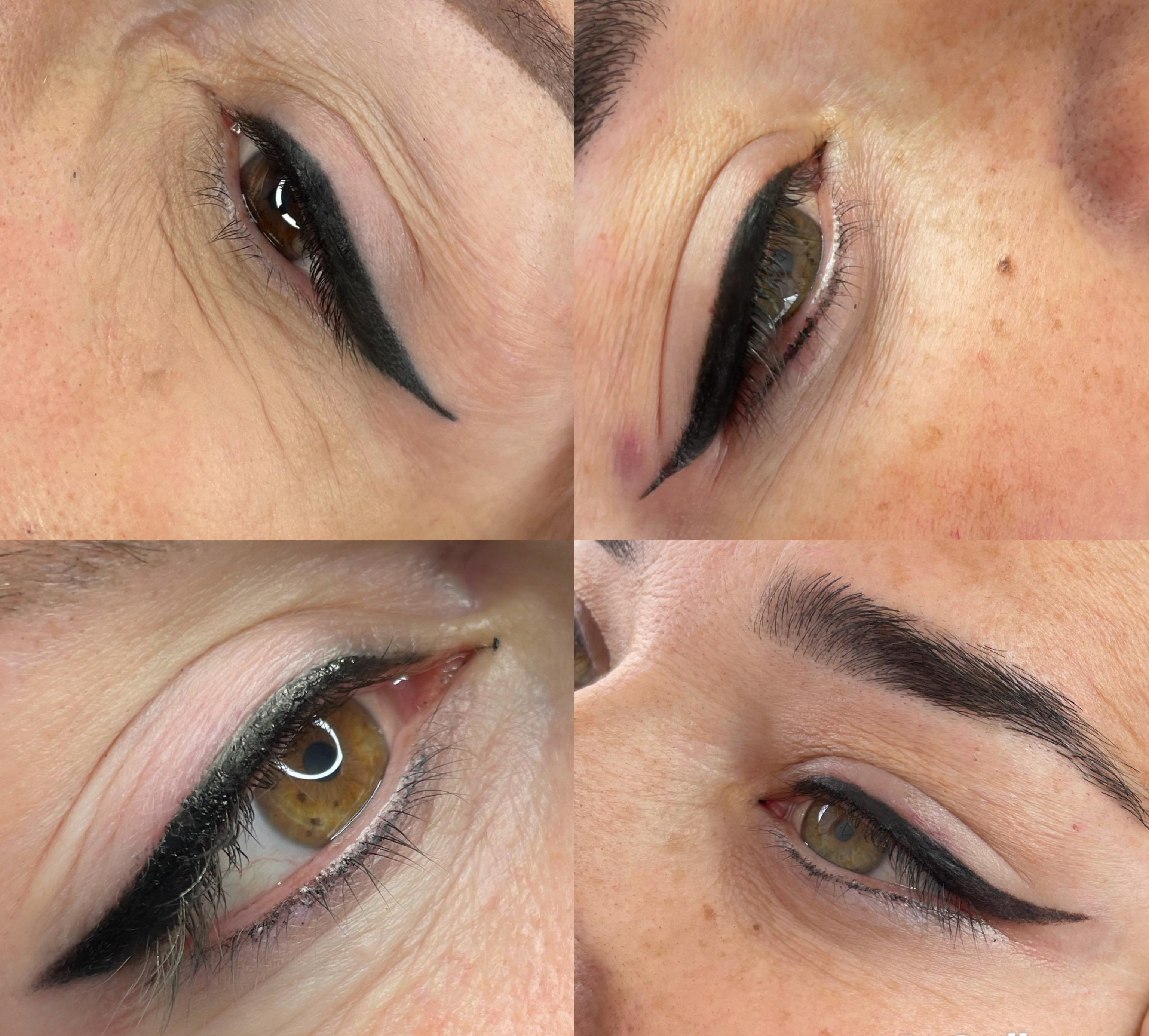 Delineado de ojos con micropigmentación